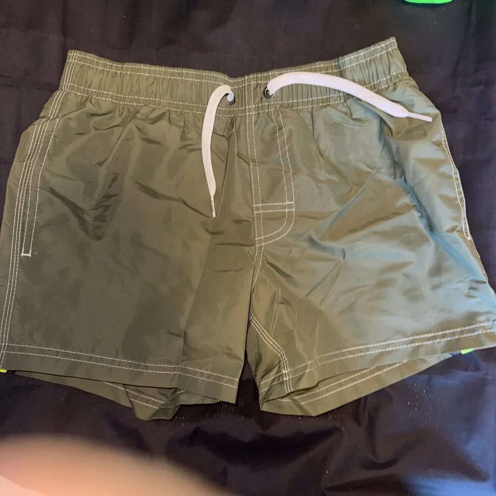 Sundek BOY’S SWIMSHORTS SHORT ELASTICATED WAIST ICONIC TAFFETA - NWOT